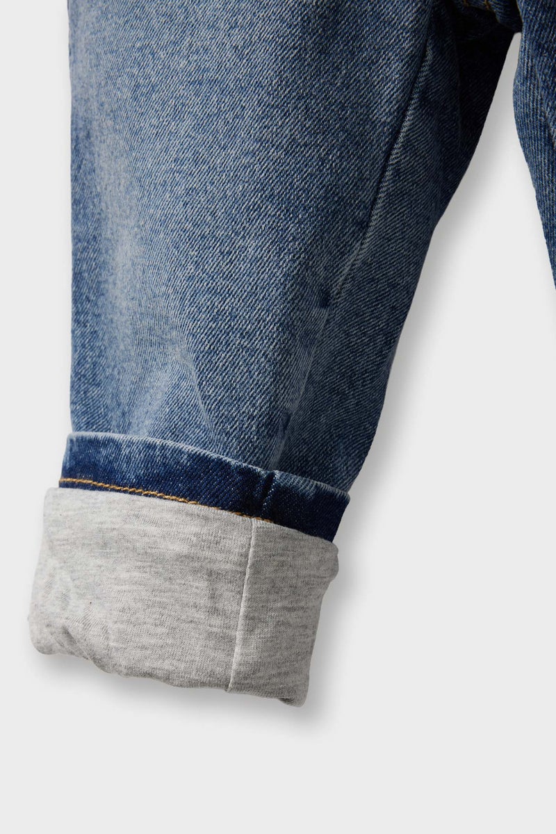 ديفاكتو بنطلون جينز بيبي اولادي قصة عادية - Image 4